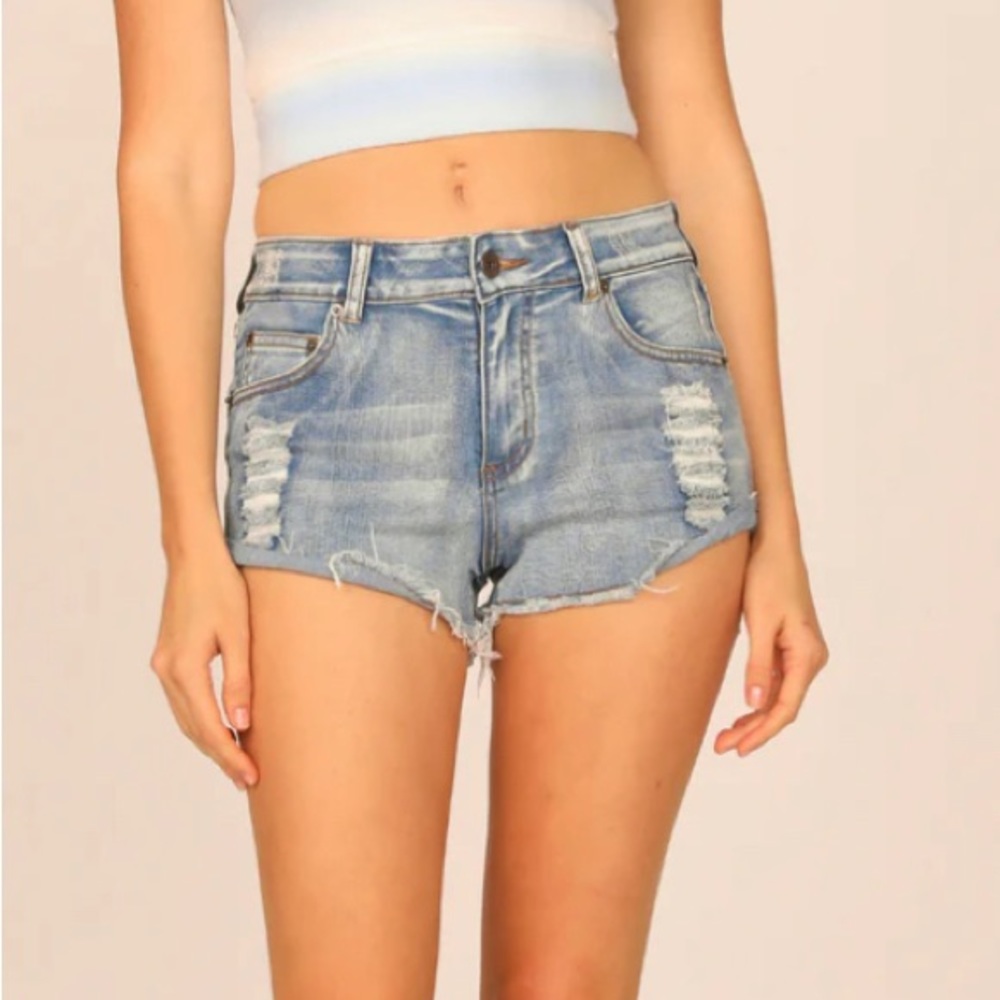 Ocean Drive Denim shorts frayed look